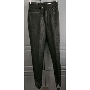 Vtg Schoeller Nils Jacquard Pants Womens 8 Wool Blend Stirrup Snow Ski 26" Waist